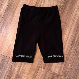 Black Biker Shorts - Size S
